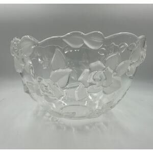 Choice Vintage Mikasa Bella Rosa Clear, Serving Bowl 9 Inch